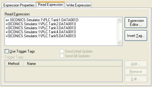Figure 3: Read Expression 3.2.1 Using GraphWorX32 1.
