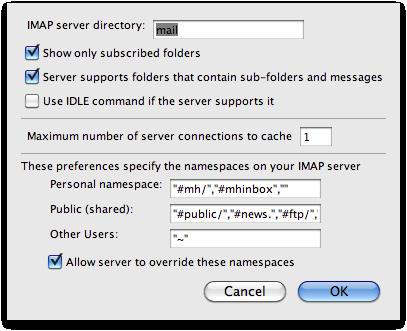 17. If you are using POP, skip to step 24. IMAP users keep right on going. 18. On the bottom right, select Advanced 19.