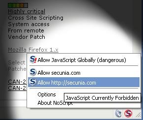 XSS Prevention Noscript Firefox Add-on Noscript: JavaScript, Java, Flash Silverlight and possibly other executable contents are blocked by default Will be able to