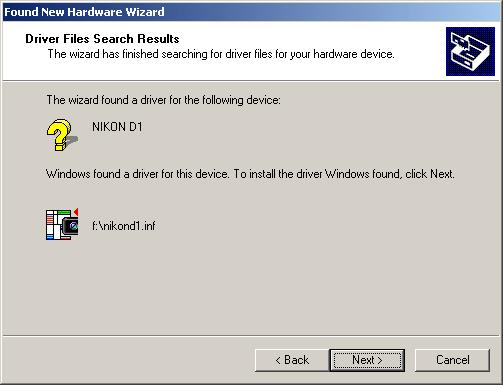 Step 6 Click Next > when the following dialog is displayed.