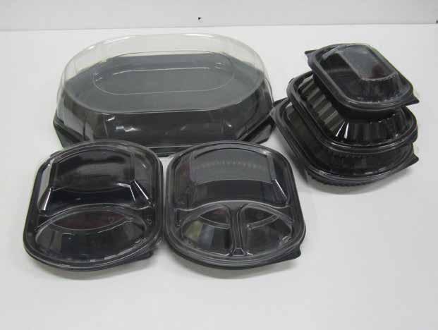 PACKAGING Deli & Takeaway Products For a complete list of products, visit Micro Meal Tray & Lid 1 Comp MEAL001 Black