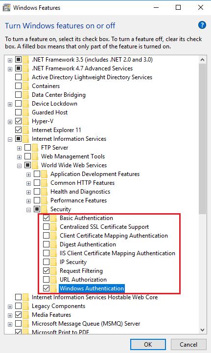 Security to see the available options as shown in Figure 2. 4.