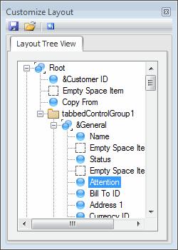 The Customize Layout dialog box Use the Customize Layout dialog box to perform several screen editing tasks in the Screen Layout function.