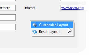 To return to the Customize Layout dialog box, right-click anywhere within the testing screen and choose Customize Layout.