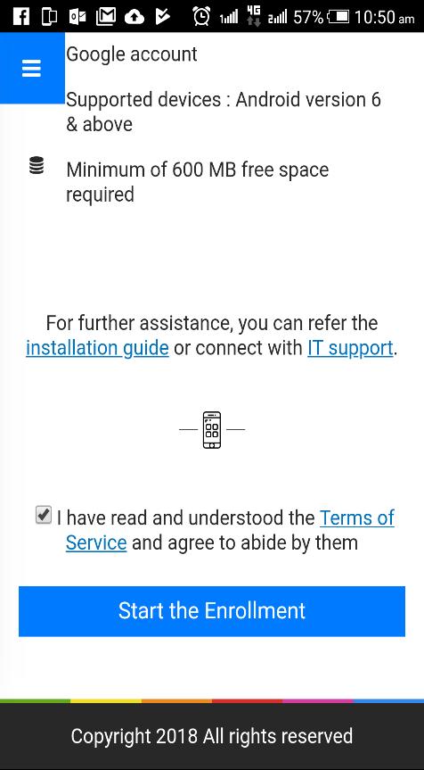 Read and accept the Terms of Service
