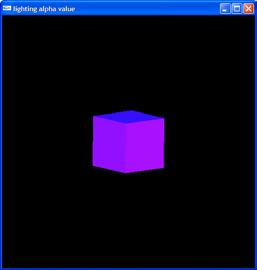 Case 3, B Blending with depth buffer read-only vs depth buffer writable. void display(void) { GLfloat mat_zero[] = { 0.0, 0.0, 0.0, 1.0 ; //black GLfloat mat_transparent[] = { 1, 0, 0, 0.6; //red 0.