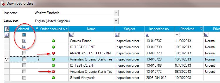 While checked out, you can print work orders and report documents and you can upload documents to the inspection, in MyCCOF.