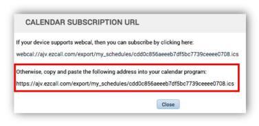 Google Calendar Subscription-Adding Manually In the event that