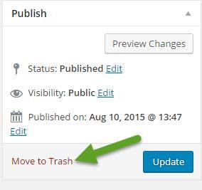 Bulk Delete from the Table of Events list - once, one, or more Events, have been selected, and the Bulk Action of "Move to Trash" is applied those events will immediately be sent to the event trash