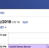 New Calendar Merge and Split views A significant new UX feature is Split / Merge views When in Day View and when multiple calendars are selected
