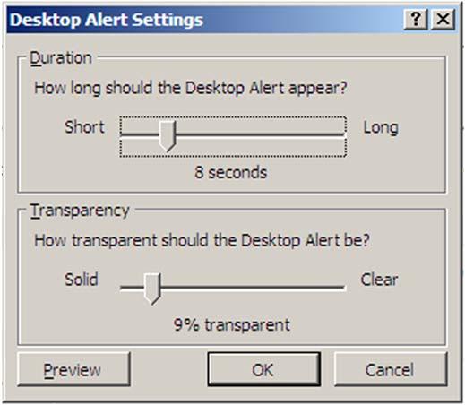 Desktop Alerts Message Alert Settings (continued) Level 1/Guide J, p.