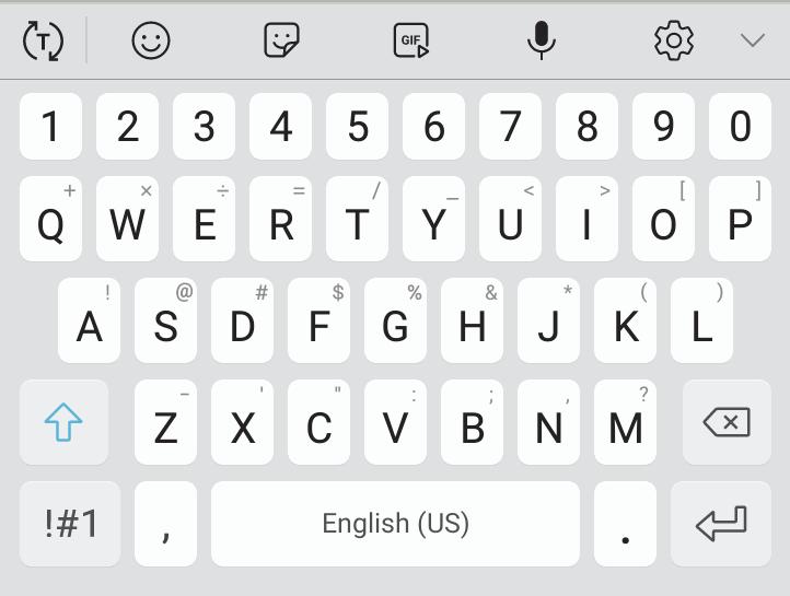 Enter text Text can be entered using a keyboard or your voice. Toolbar functions u Tap a field to display the Samsung keyboard.