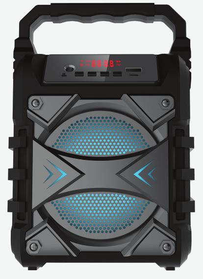 Portable Bluetooth Speaker with Colored Lights NAS-3096 Instruction