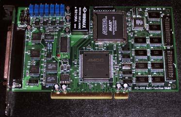 Example of a DAQ card 16 Analog inputs 12-bit A/D converter 1 multiplexed A/D converter 110 khz sampling frequency Programmable range 2 x 12-bit Analog Outputs