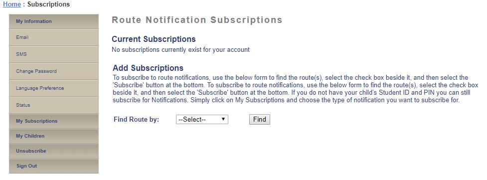 After entering your new password, this message should appear. IMPORTANT STEPS: Complete the subscription by logging in and telling us: 1. How you want to receive notifications a. Email b. Text c.