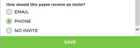 6. You will then select how they will receive the invite.