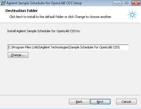 Installation Refer to the Architecture presentation chapter to learn more about these modules and to the Supported configurations for Sample Scheduler for OpenLAB CDS chapter to learn on which