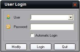 name and password, and then click Login to start using the ivms software.