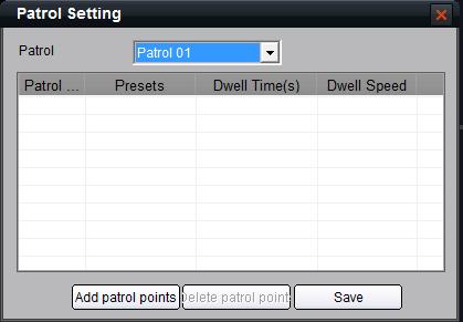 5 Patrol After adding two or more presets for one channel, you can set a