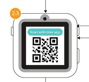 on Scan QR Code Using your phone s camera, scan the QR code that is shown on your Moochies watch.