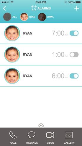 Alarms You can set reminder alarms both through the MyMoochies App and on the Moochies watch.