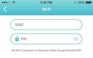 3 Although it is possible to connect a Moochies watch directly to a Wi-Fi network, it is easier to do this through the MyMoochies App.