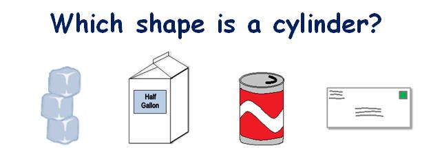 Which one of these is the shape of a cylinder?