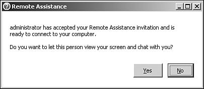 38 Chapter 3 Interface Changes Remote Assistance is part of the Help and Support Center. To access it, select Help and Support from the Start menu. In the Help and Support Center, click Support.