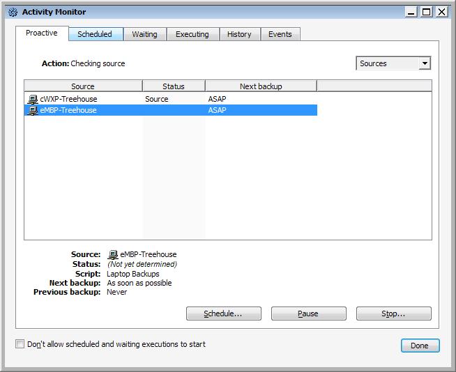 6. That s all there is to setting up a Proactive Backup script.