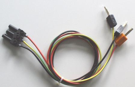 1 AC Power Supply By using AC voltages a specific power supply cable (see figure below) is supplied.