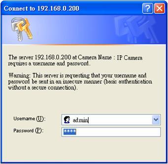 Click OK to download the ActiveX directly from the IP camera.