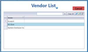 Create a Vendor Purchase Order 1. Navigate to the Vendor Purchase Order screen. 1. Log In to the Data Center Application to display the Data Center ribbon menu.