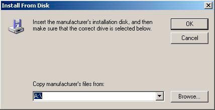 10. By browsing the CD, select the folder D:\USBDRIVERS where the USB drivers are located. 11.