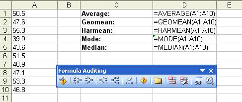 INTERPRETING BASIC STATISTICAL VALUES Do not attempt to change the width of columns above.