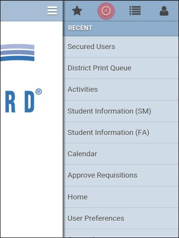 Here is the Product Setup view. The options shown here are based on user security access. Here is the Student Management view. The options available here are based on user security access.