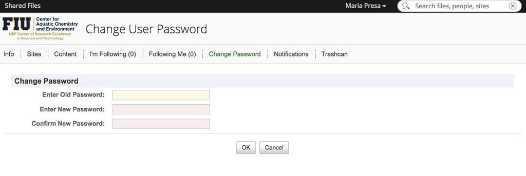 (1) Email when the account is validated (2) Email when the account is rejected 3. Changing the password Step 1.