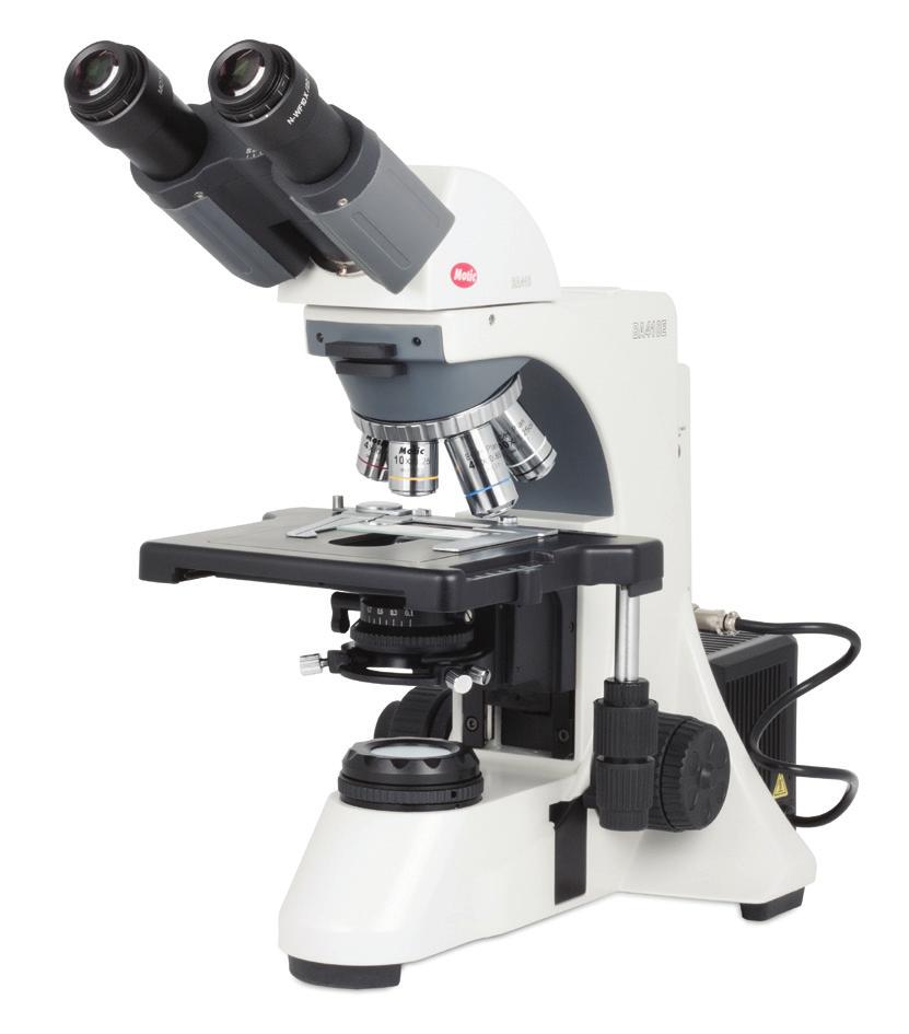 BIOLOGICAL & INVERTED MICROSCOPES MOTIC BA410 ELITE CLINICAL & RESEARCH GRADE BIOLOGICAL LIGHT MICROSCOPE This clinical and research-grade microscope with CCIS optics allows new accessories and