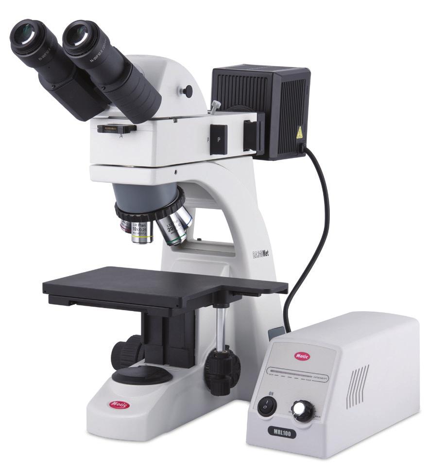 METALLURGICAL & CERAMICS MICROSCOPES MOTIC BA310MET & BA310MET-T ADVANCED METALLURGICAL & CERAMICS MICROSCOPES The Motic BA310MET series is an affordable and powerful line of robust incident