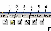 12 Learning About Petri Net Toolbox I.3. Quick Access Toolbar The Quick Access Toolbar (fig. I.10) is placed as a horizontal bar just below the Menu Bar and presents six image buttons.