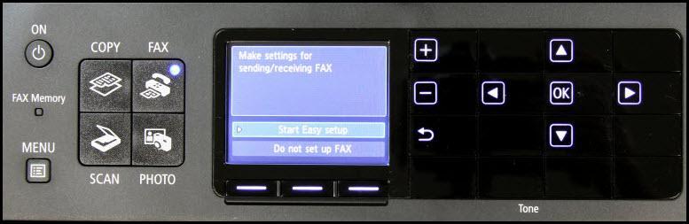 Fax Easy Setup lick to step through this image-friendly version of Fax Easy