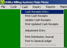 STEP 4 To record the UB Cash file that