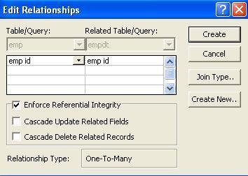 Sorting, Filtering, Indexing and Creating Relationship Database Note: When you create a relationship, you can view the related table as a