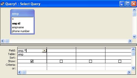 Office Automation To display all records and all fields: 1. Open query in Query Design view. 2.