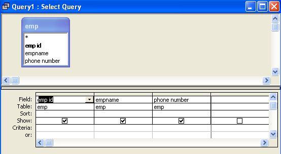 Office Automation To retrieve multiple columns: 1. Open query in Query Design view. 2.