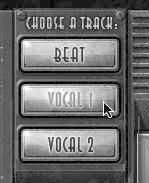 Vocals Now that we ve got the beat the way you want it, time to get your Vocals in. 7. Under the Choose a Track area, select Vocal 1 8.