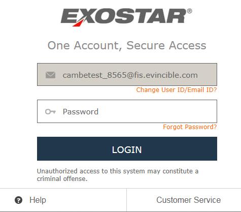 Note: In some cases, you may be presented with the Terms and Conditions the first time you access and application. Please contact Exostar Customer Service for more information.