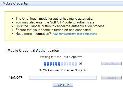 Click Submit. 6. You are authenticated with your Exostar Mobile ID credential.