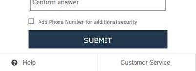 questions. Users may have the option to add a phone number for additional security.