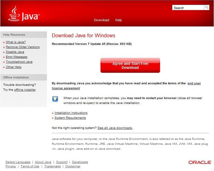 com > Click on Free Java Download 2.