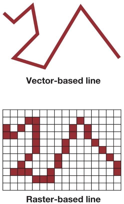 Raster Vector: Assigns data to X,Y Vector: Assigns data to X,Y coordinates.